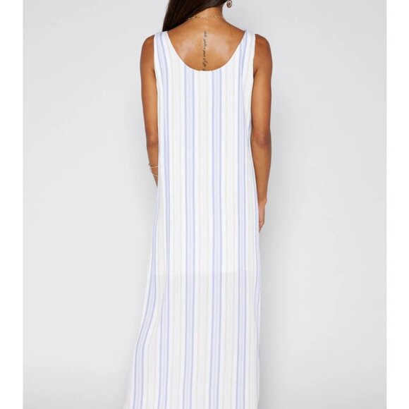 SADIE & SAGE High Tide LINEN Stripe Maxi Dress - Picture 3 of 3